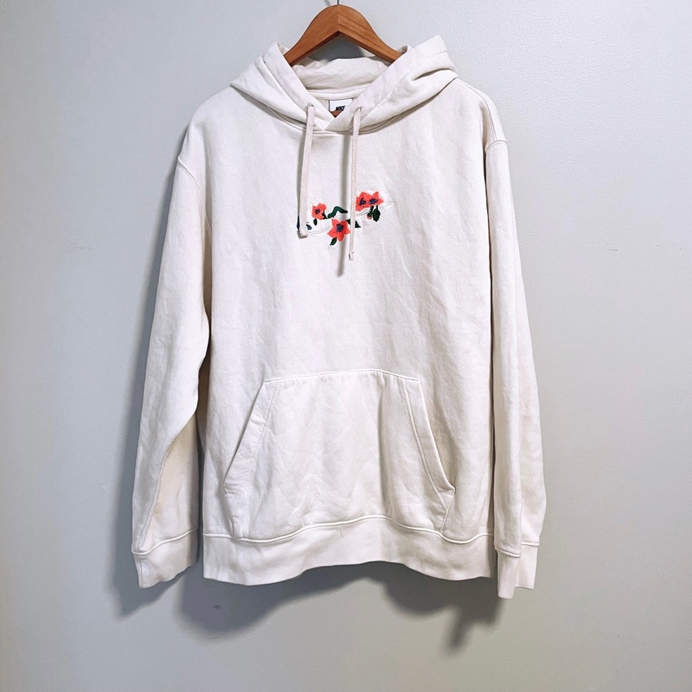 Nike floral swoosh embroidery